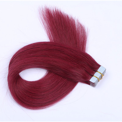 Unprocessed hair remy tape in hair extensions,double face tape hair extension,double drawn invisible virgin hair HN210